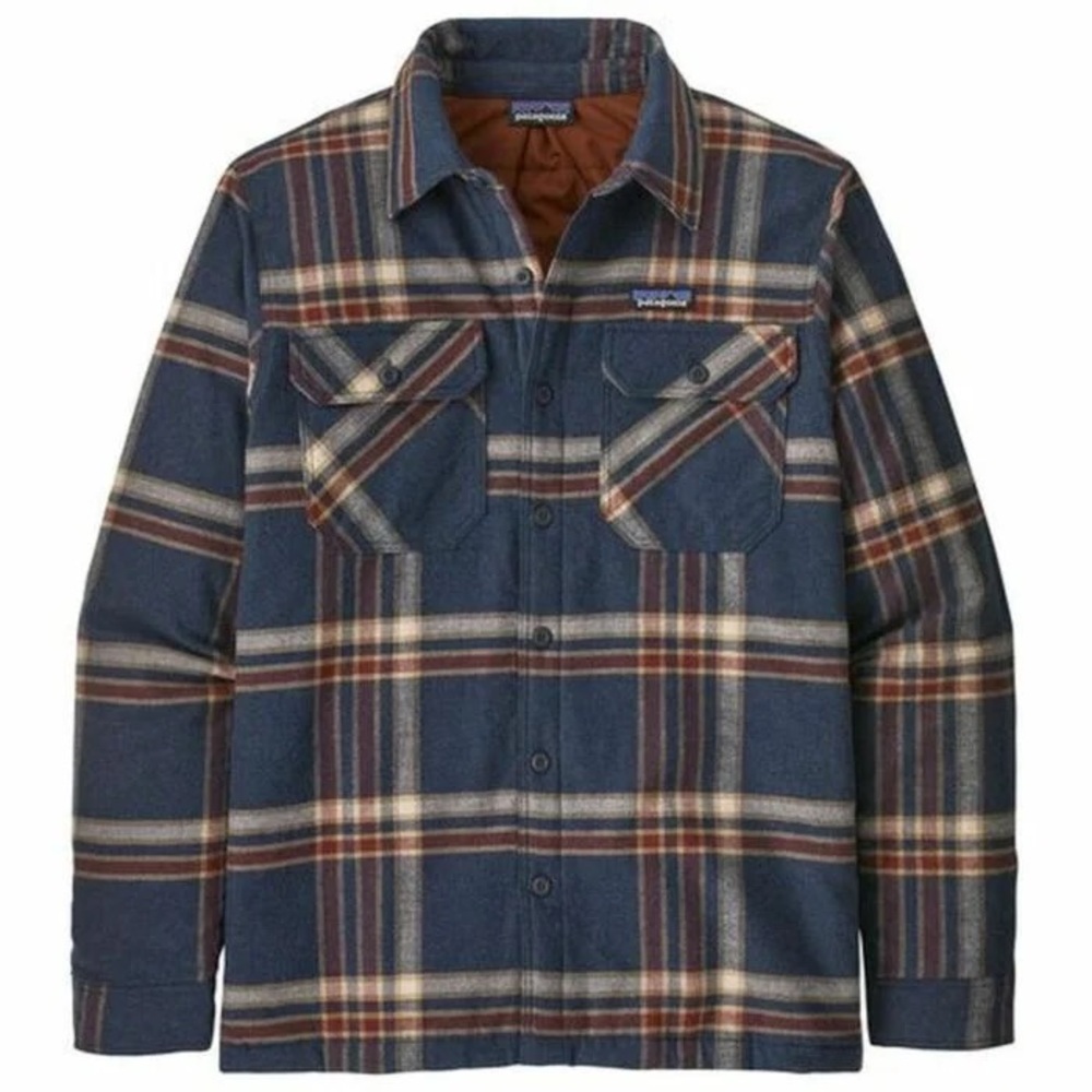 Patagonia Men's Insulated Organic Cotton Midweight Fjord Flannel Shirt Size M